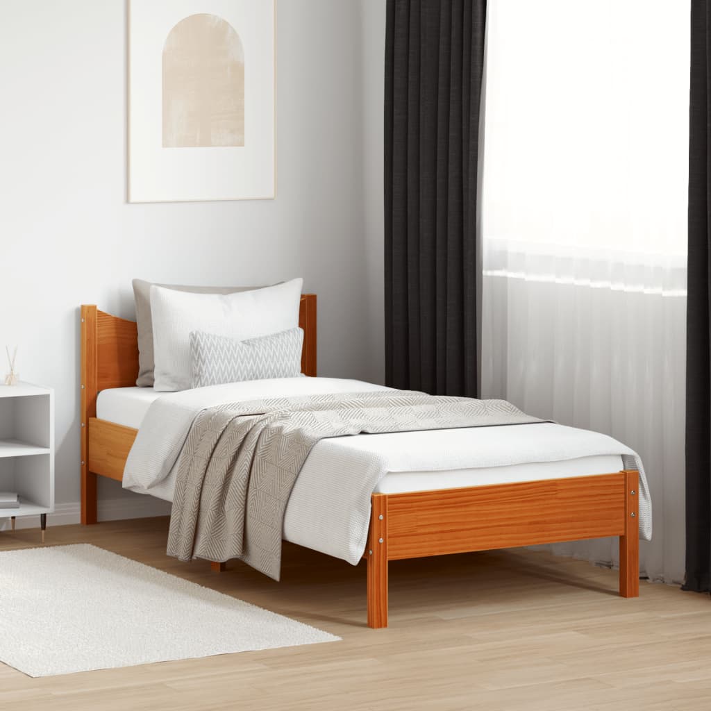 Bedframe Zonder Matras Massief Grenenhout