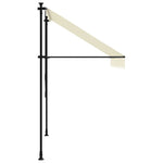Luifel Uittrekbaar 200X150 Cm Stof En Staal Crèmekleurig