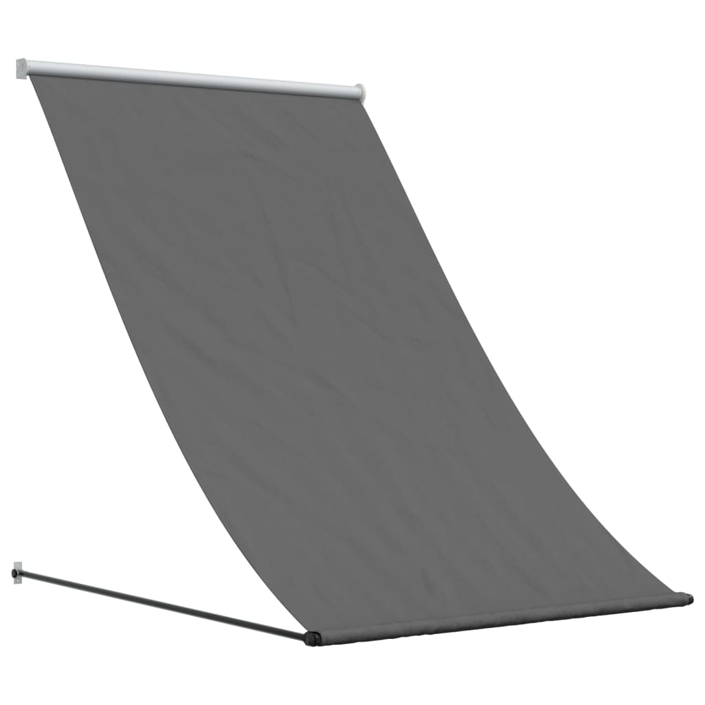 Luifel Uittrekbaar 100X150 Cm Stof En Staal Antracietkleurig