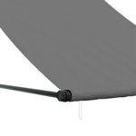 Luifel Uittrekbaar 100X150 Cm Stof En Staal Antracietkleurig