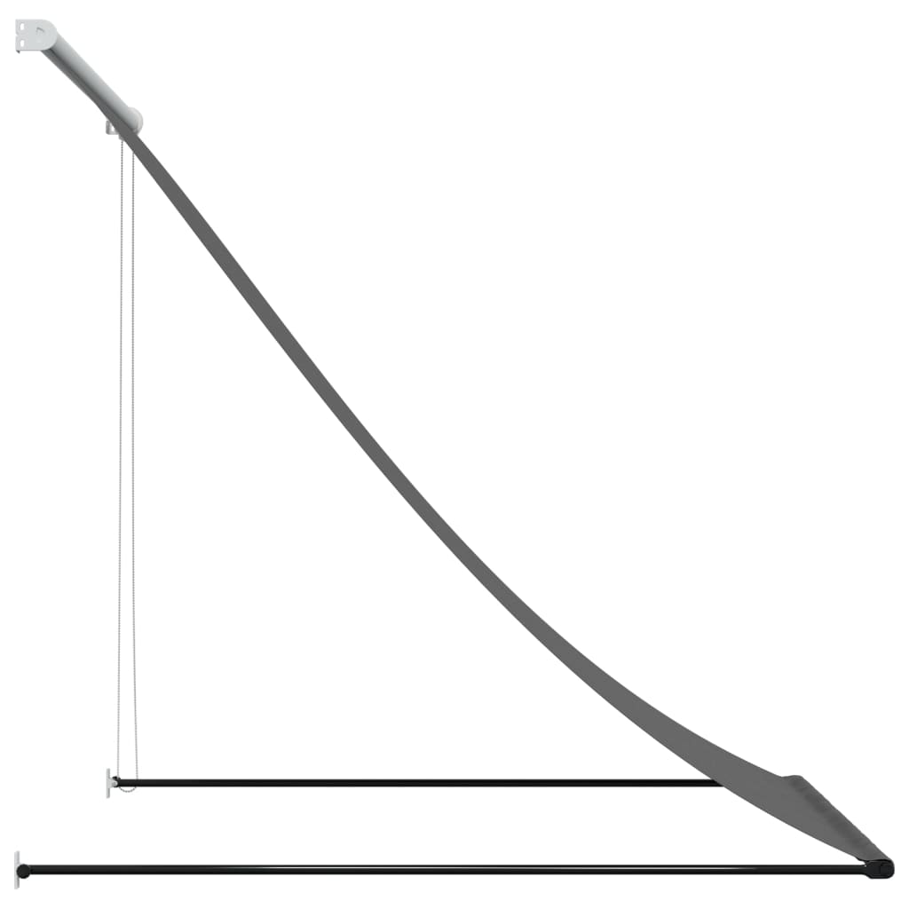 Luifel Uittrekbaar 150X150 Cm Stof En Staal Antracietkleurig