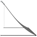 Luifel Uittrekbaar 200X150 Cm Stof En Staal Antracietkleurig