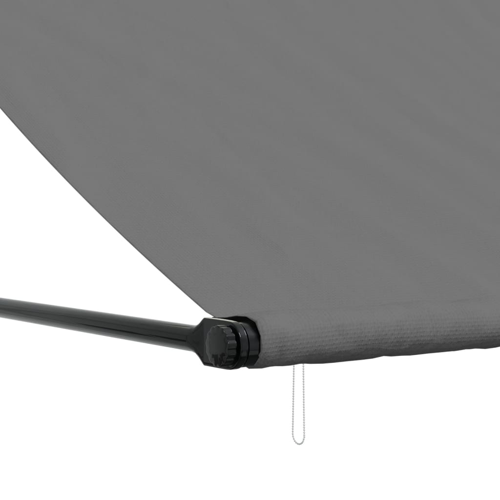 Luifel Uittrekbaar 200X150 Cm Stof En Staal Antracietkleurig