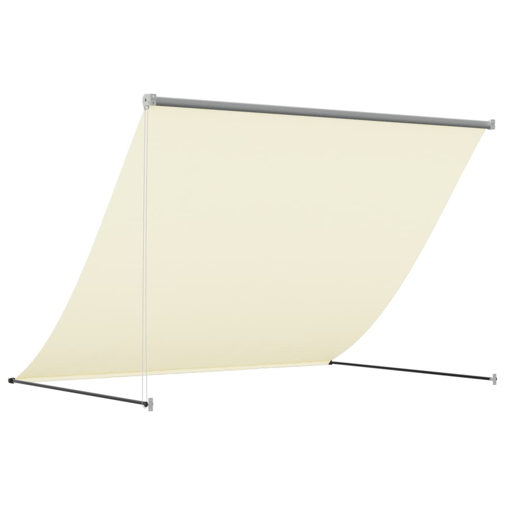 Luifel Uittrekbaar 250X150 Cm Stof En Staal Crèmekleurig