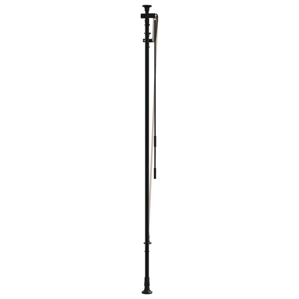 Rolgordijn Voor Buiten 200X270 Cm Stof En Staal Geel En Wit