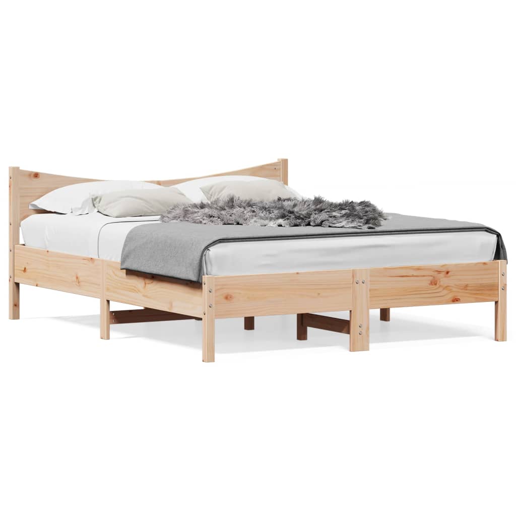 Bedframe Zonder Matras Massief Grenenhout