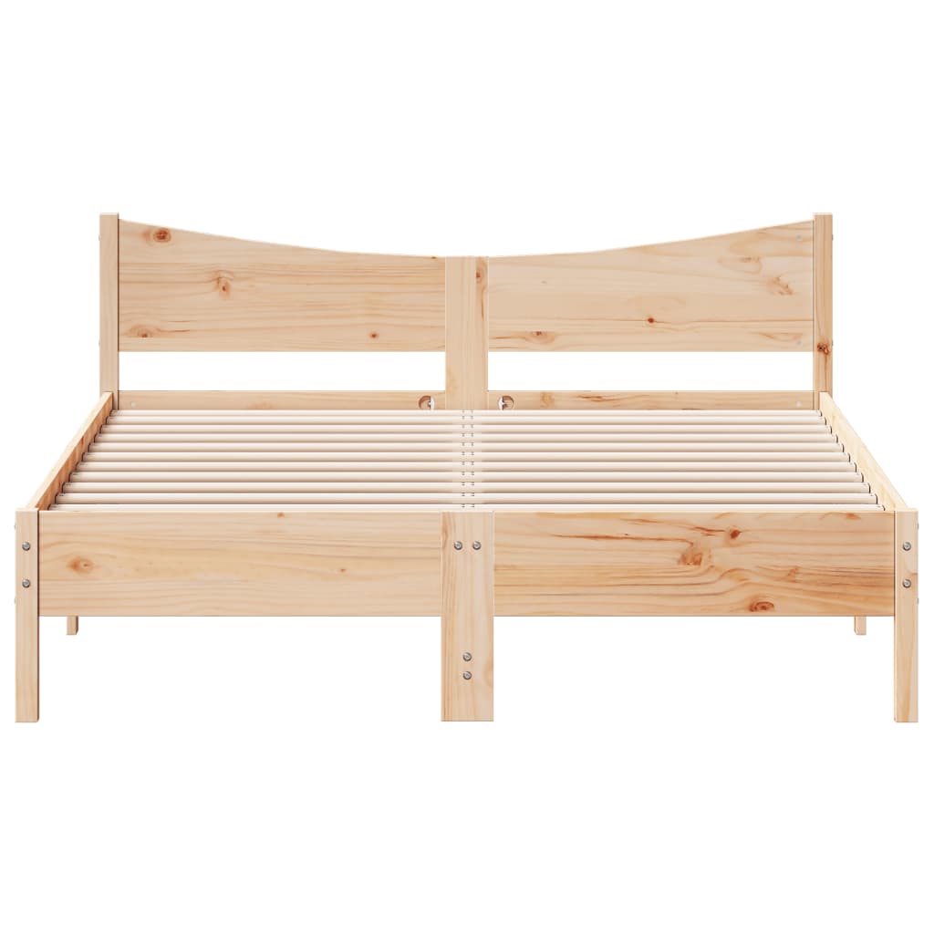 Bedframe Zonder Matras Massief Grenenhout