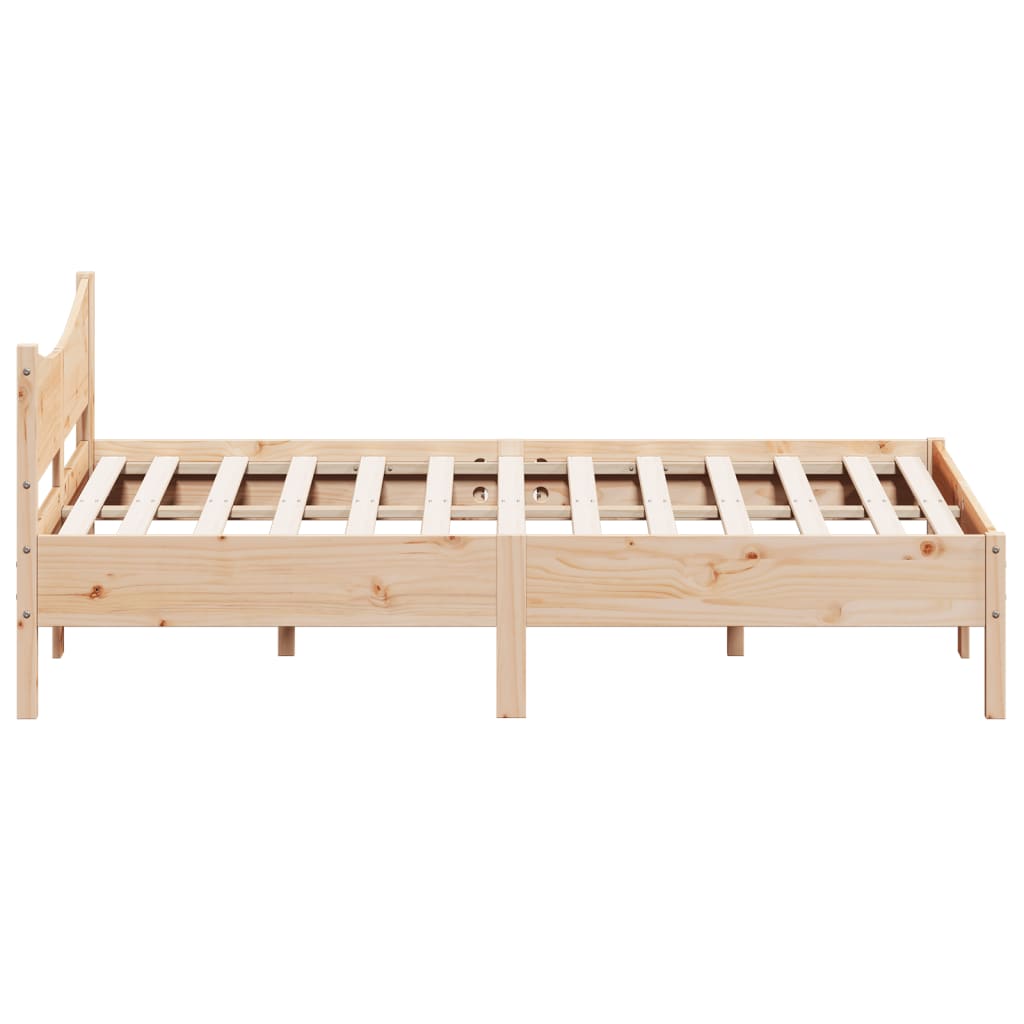 Bedframe Zonder Matras Massief Grenenhout