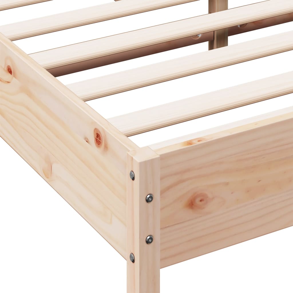 Bedframe Zonder Matras Massief Grenenhout