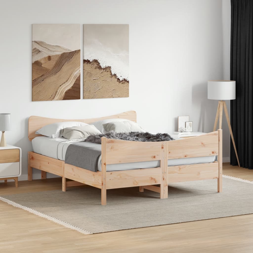 Bedframe Zonder Matras Massief Grenenhout