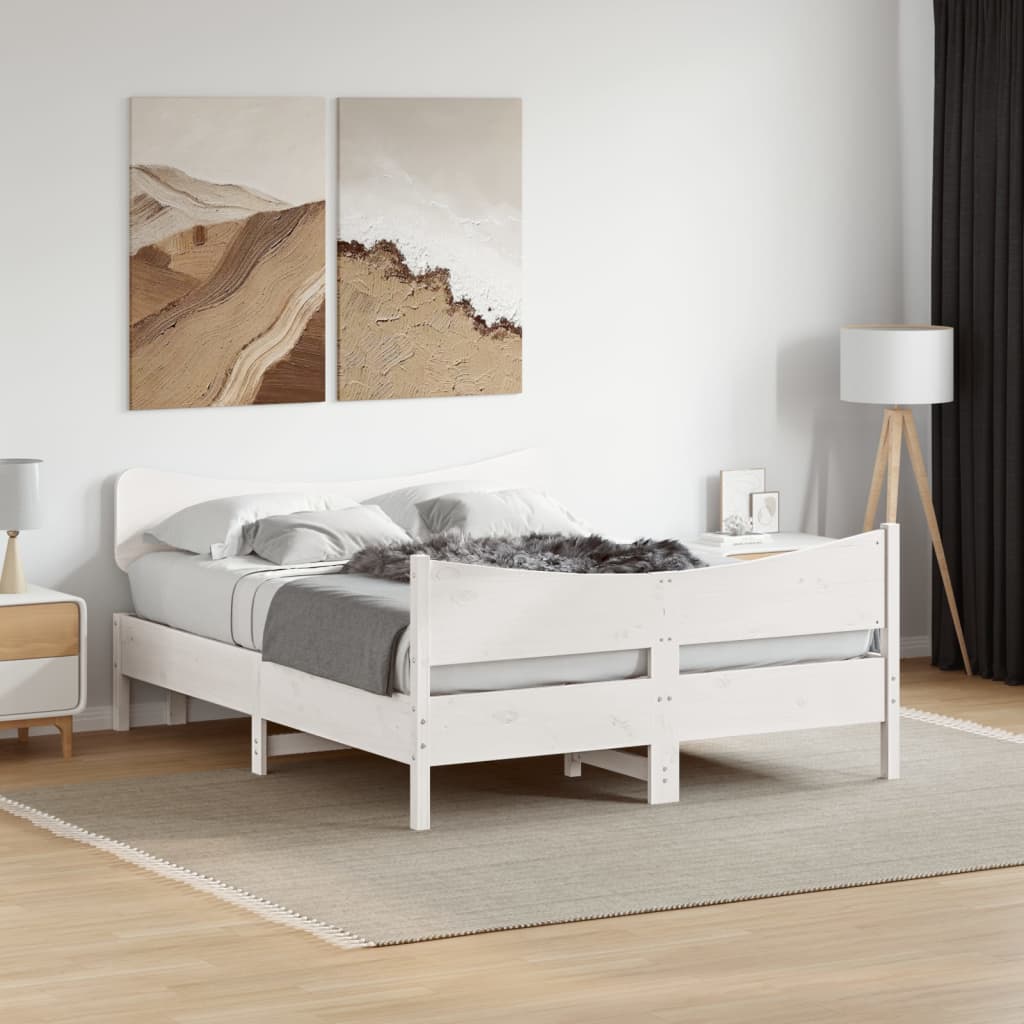 Bedframe Zonder Matras Massief Grenenhout