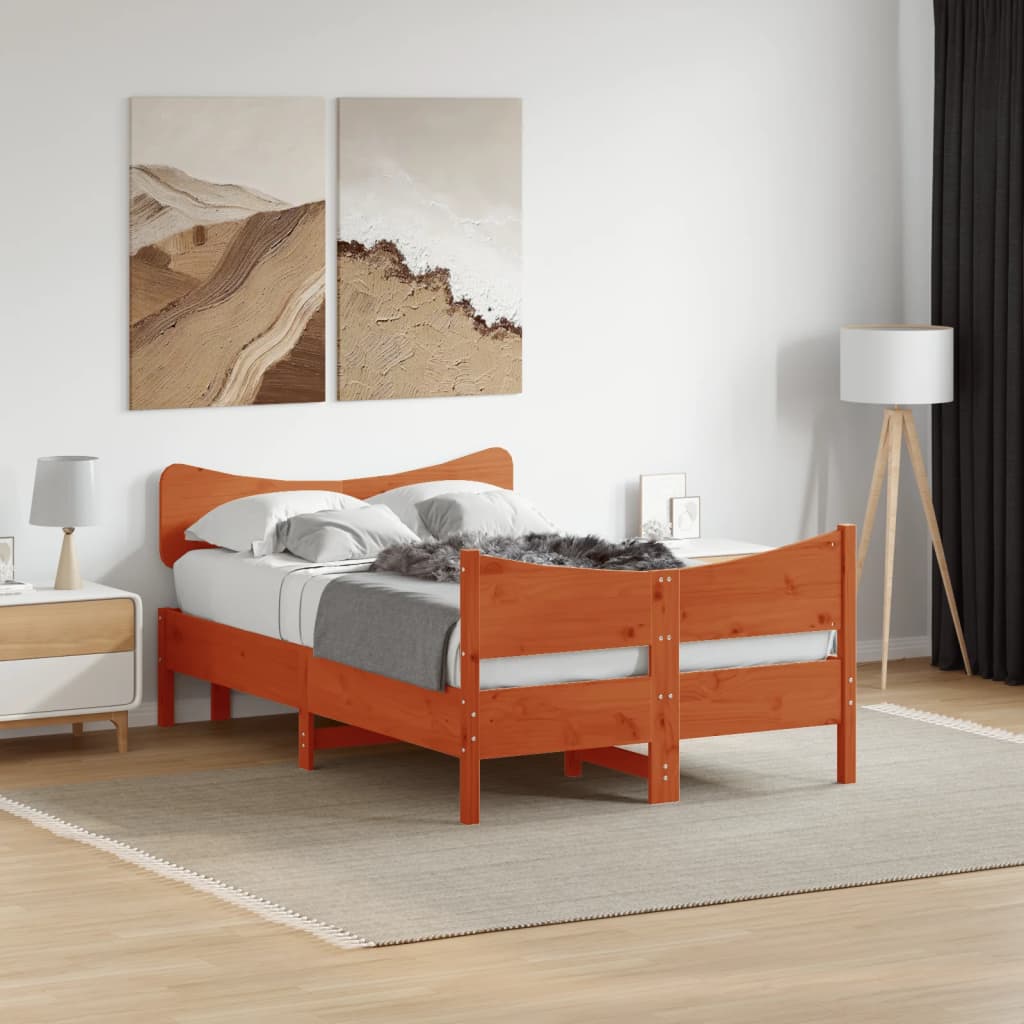 Bedframe Zonder Matras Massief Grenenhout