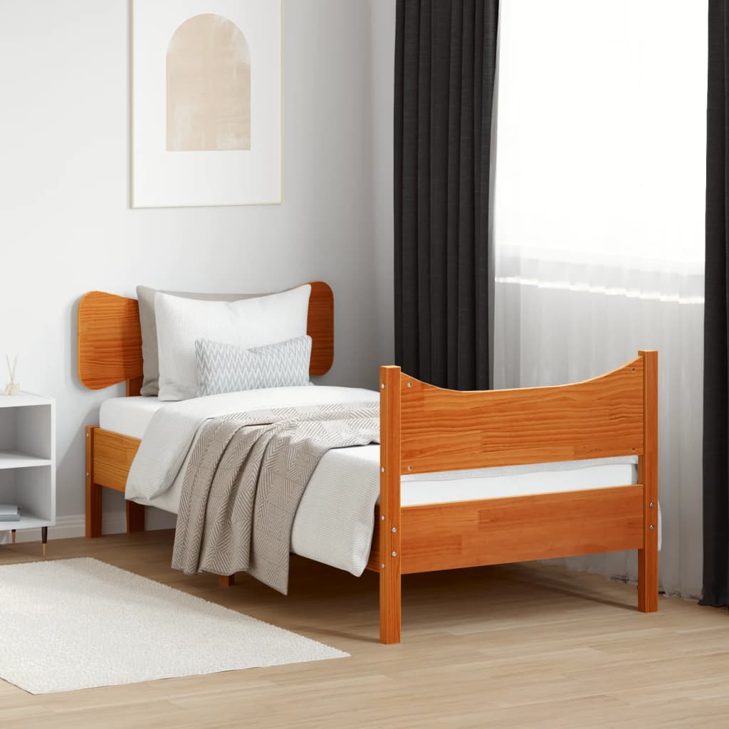 Bedframe Zonder Matras Massief Grenenhout