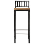 7-Delige Barset Massief Ruw Mangohout En Metaal