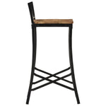 7-Delige Barset Massief Ruw Mangohout En Metaal