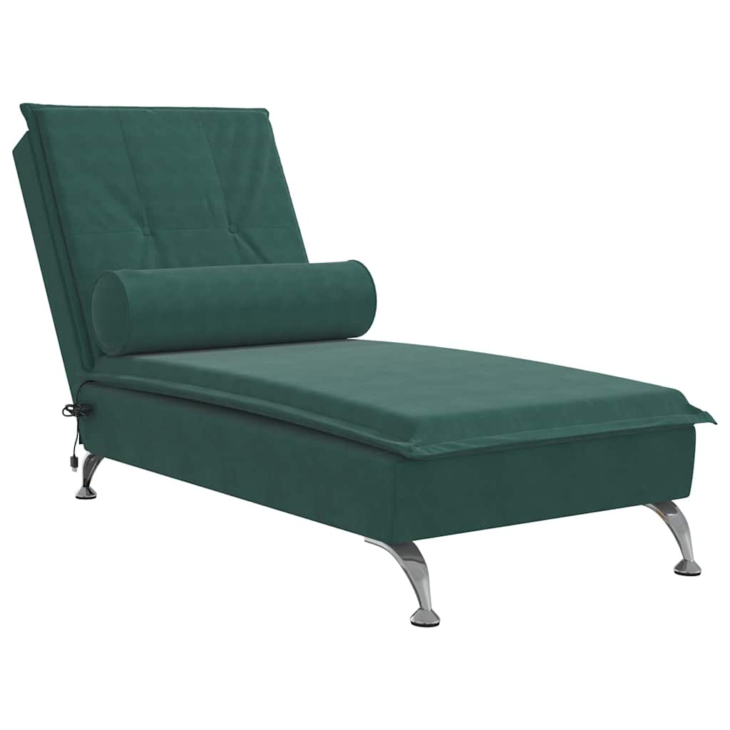 Massage Chaise Longue Met Bolster Fluweel