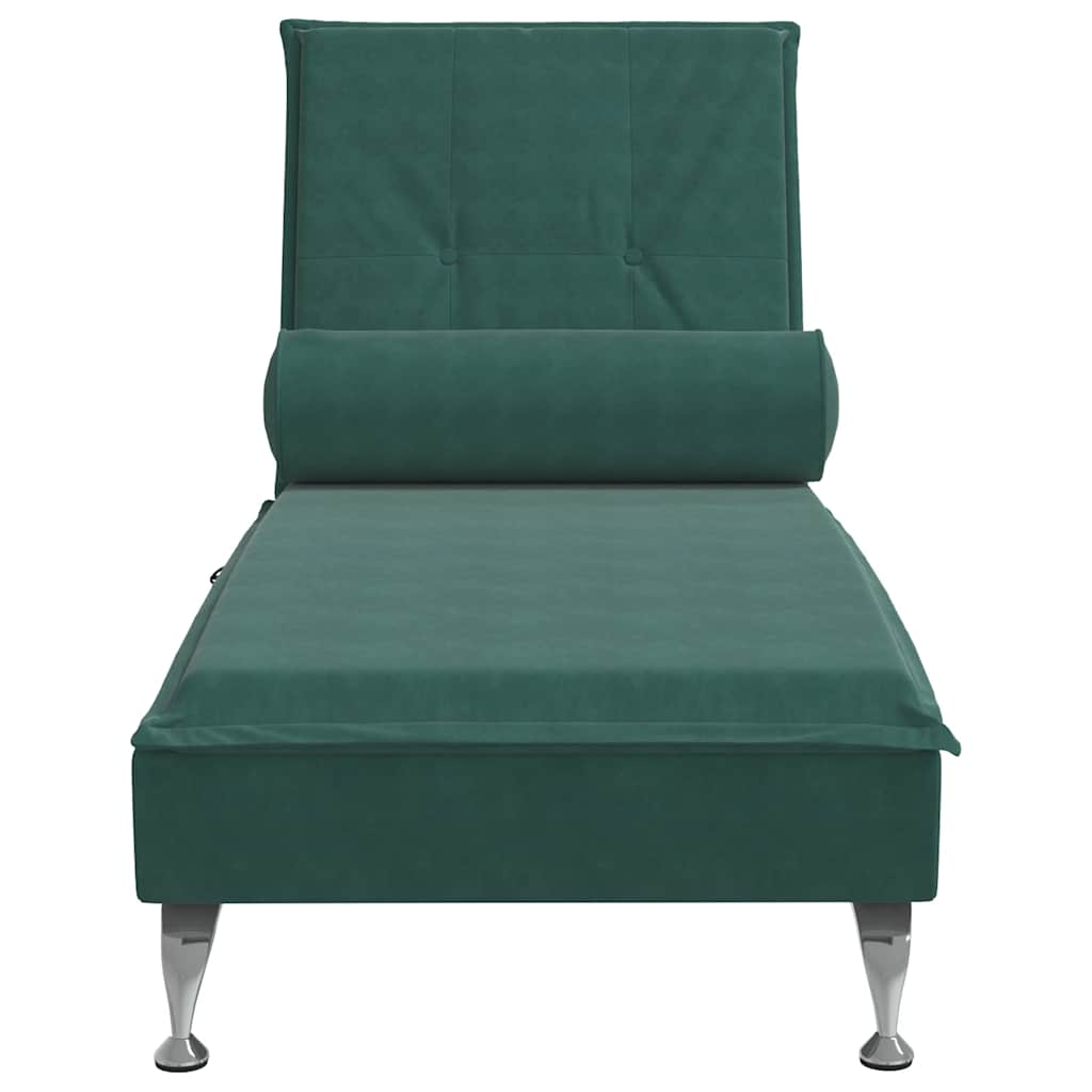 Massage Chaise Longue Met Bolster Fluweel