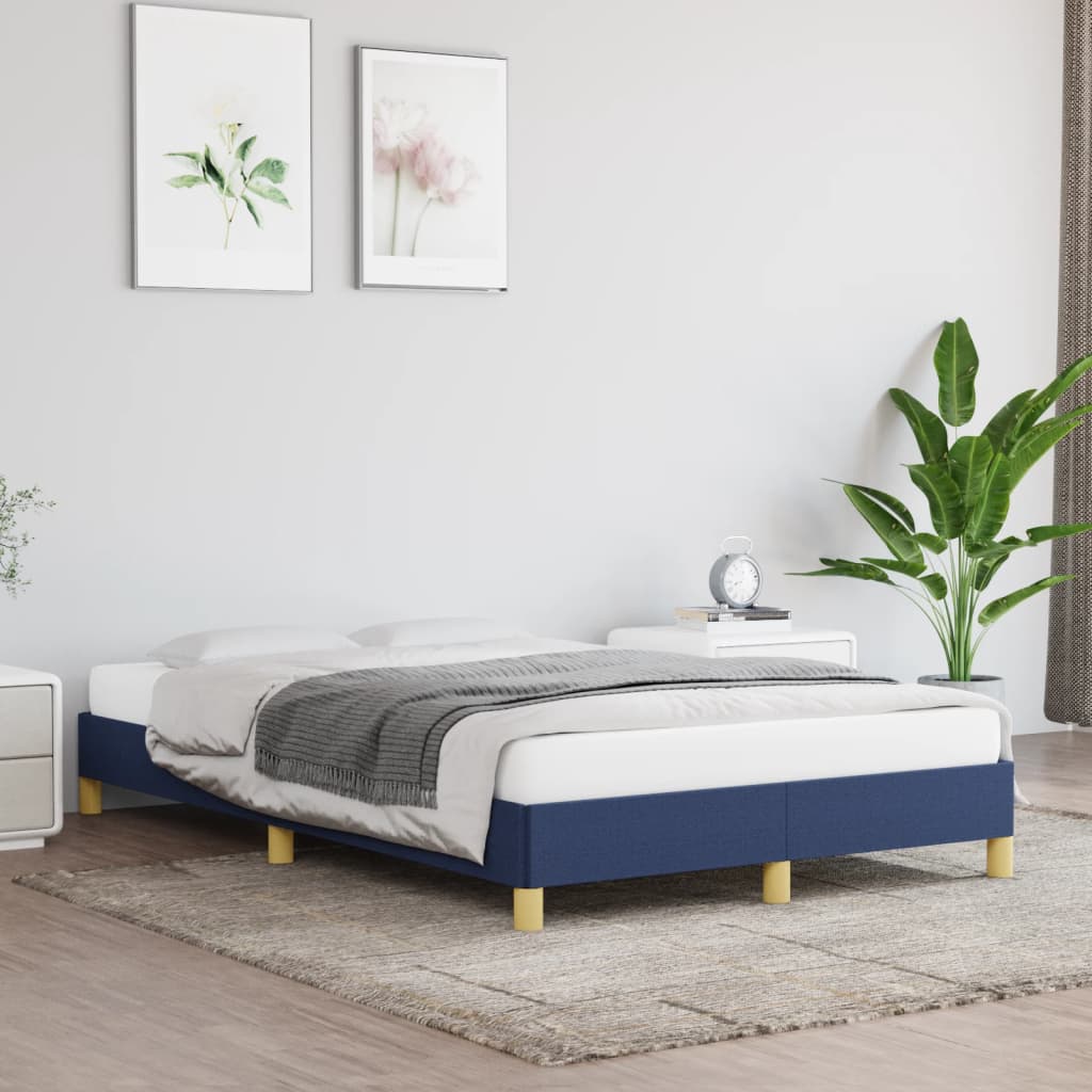 Bedframe Stof Blauw