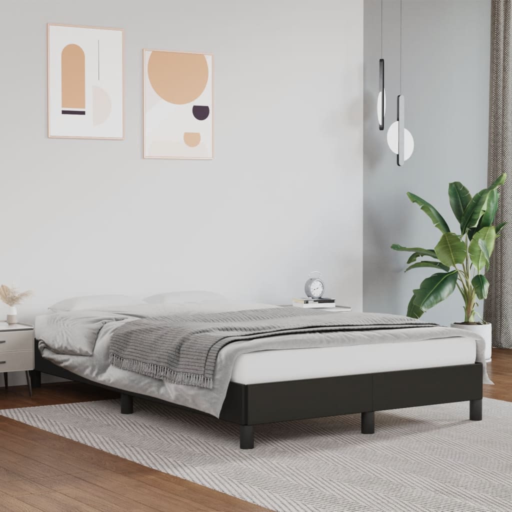 Bedframe Kunstleer Zwart