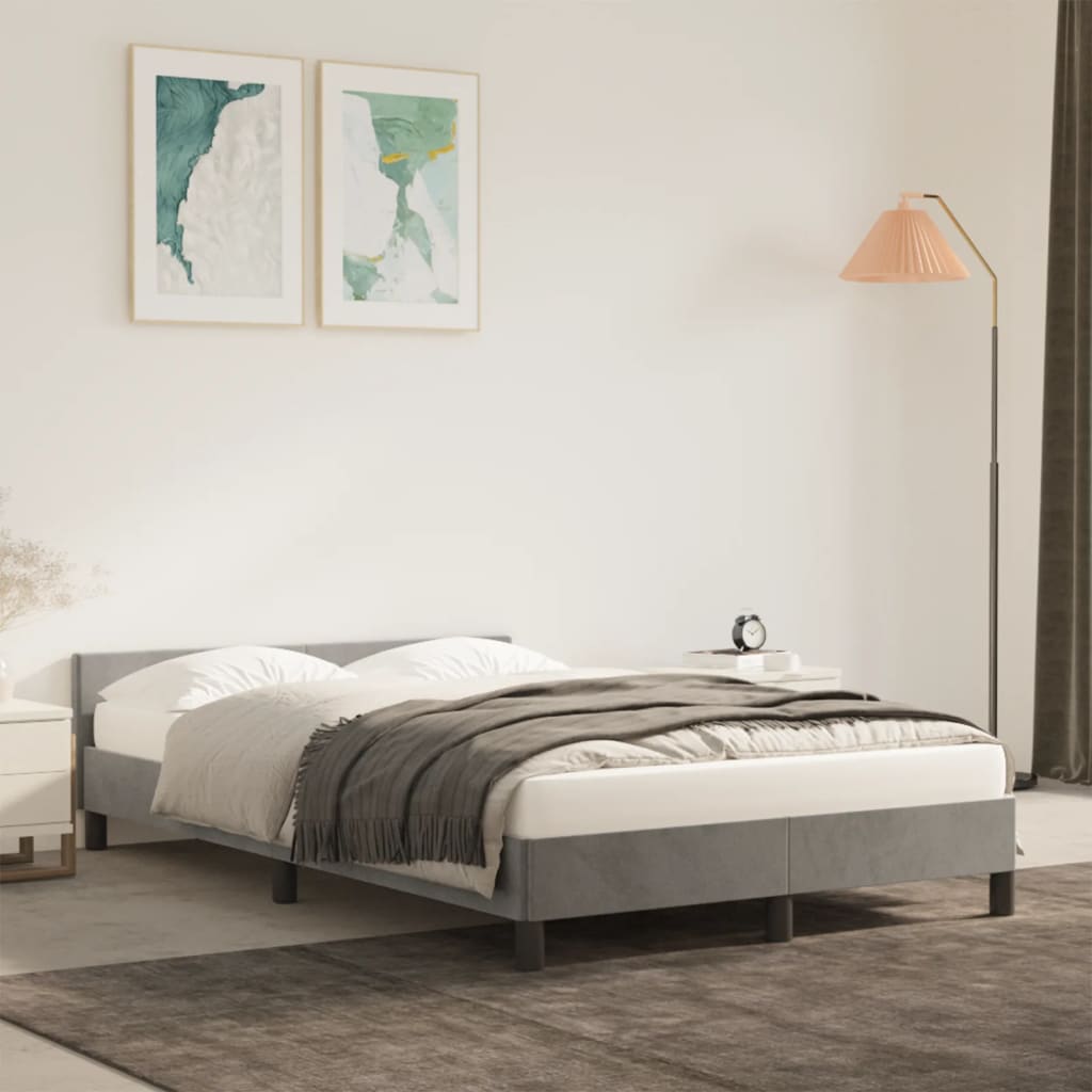 Bedframe Zonder Matras Fluweel