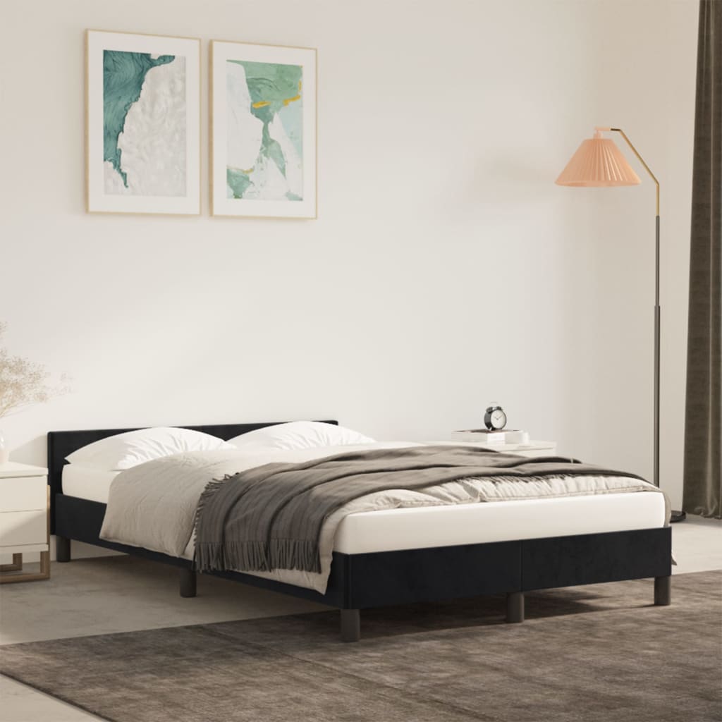 Bedframe Zonder Matras Fluweel