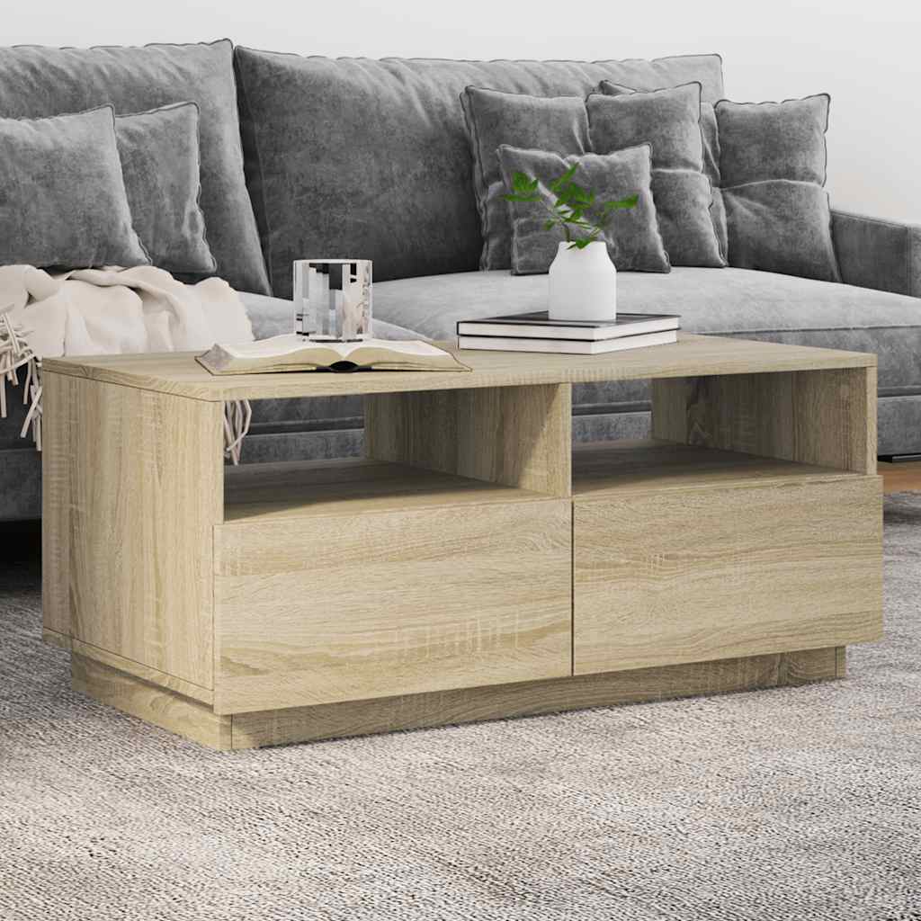 Salontafel Met Led-Verlichting Kleurig