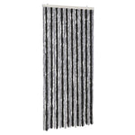 Vliegengordijn 100X200 Cm Chenille Grijs En Zwart