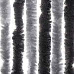 Vliegengordijn 100X230 Cm Chenille Grijs En Zwart