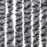 Vliegengordijn 100X230 Cm Chenille Grijs En Zwart-Wit
