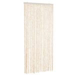 Vliegengordijn Chenille Beige En Wit