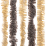 Vliegengordijn Chenille Donkerbruin En Beige Dark Brown And Beige