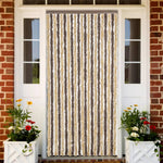 Vliegengordijn Chenille Donkerbruin En Beige Dark Brown And Beige