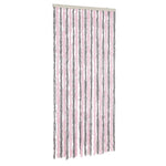 Vliegengordijn 100X220 Cm Chenille Zilvergrijs En Roze