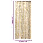 Vliegengordijn 100X230 Cm Chenille Beige