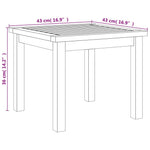 3-Delige Bistroset Poly Rattan En Acaciahout Grijs