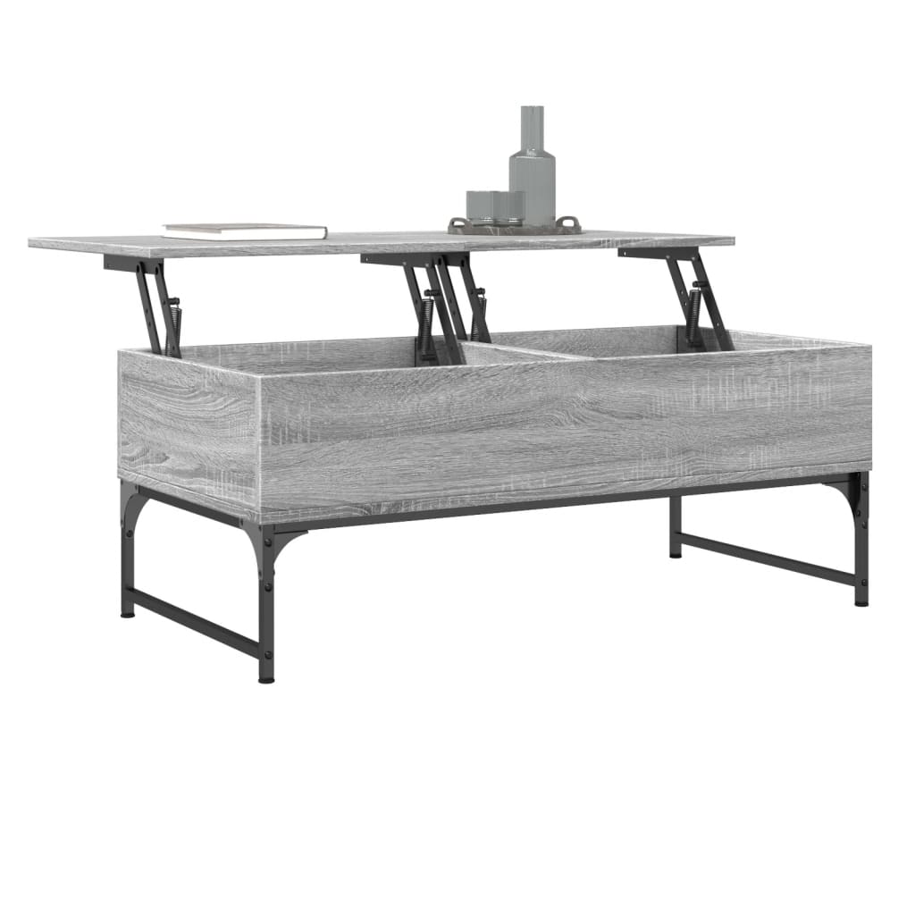 Salontafel Bewerkt Hout En Metaal