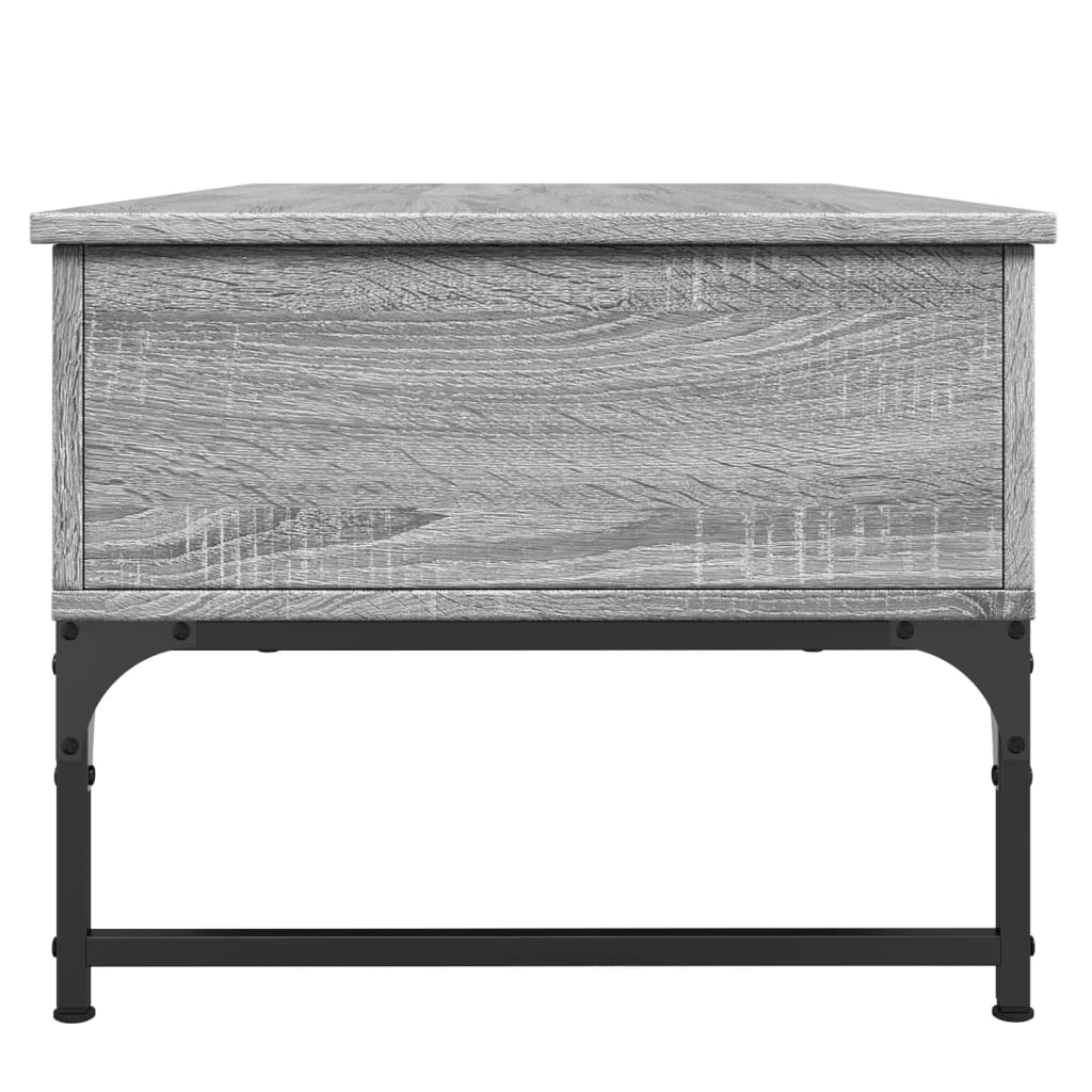Salontafel Bewerkt Hout En Metaal