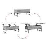 Salontafel Bewerkt Hout En Metaal