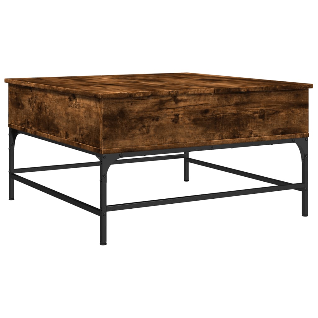 Salontafel Bewerkt Hout En Metaal