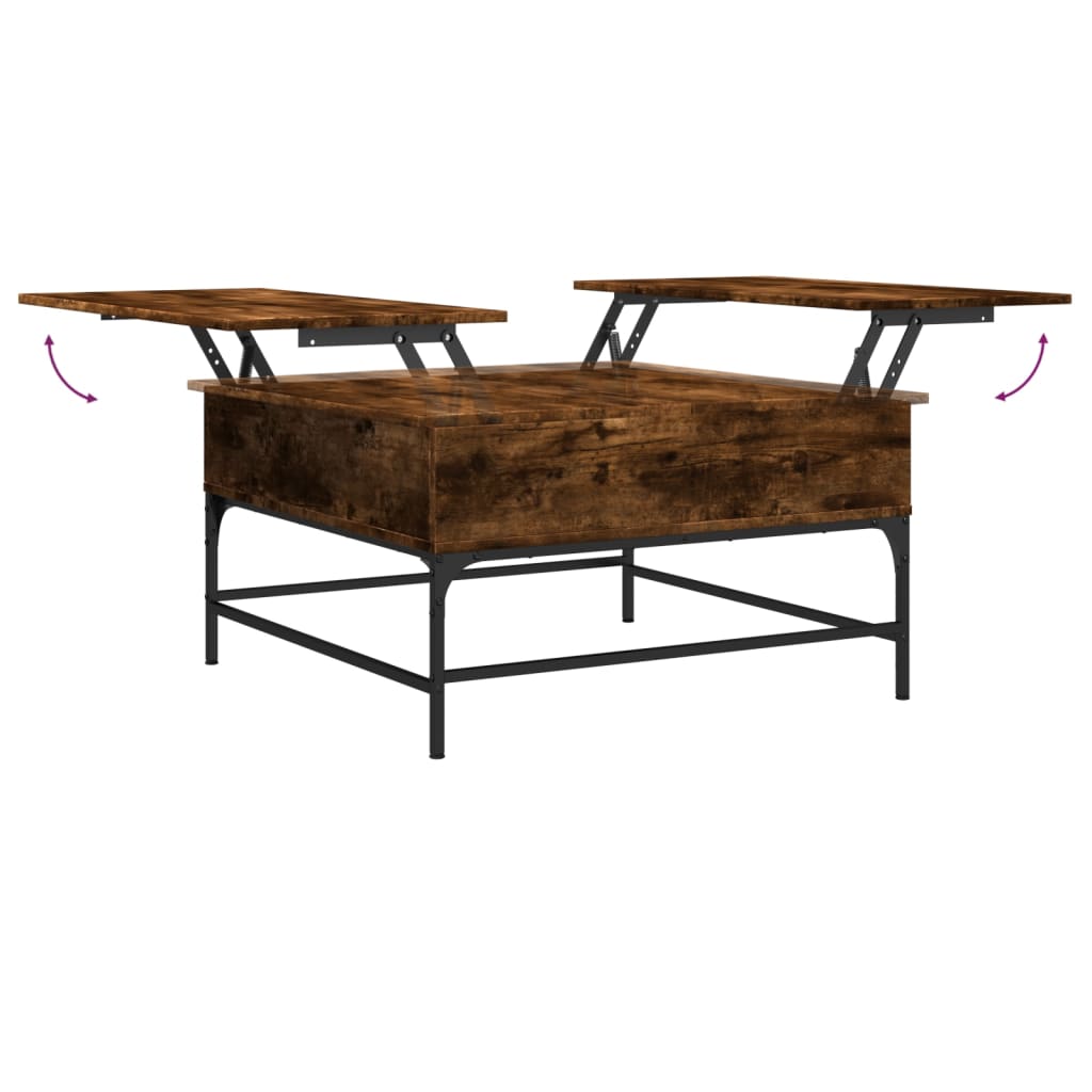 Salontafel Bewerkt Hout En Metaal
