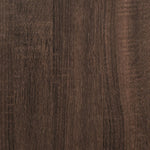 Bakkersrek 90X40X84 Cm Bewerkt Hout En Metaal Bruin Eikenkleur