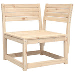 6-Delige Loungeset Massief Grenenhout