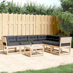 6-Delige Loungeset Met Kussens Massief Grenenhout