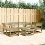 6-Delige Loungeset Geïmpregneerd Grenenhout