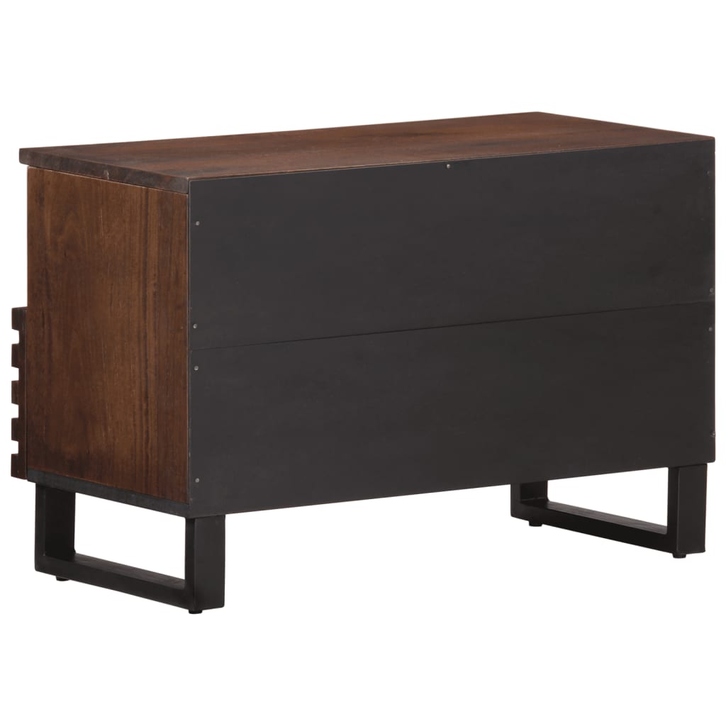 Tv-Meubel 70X34X46 Cm Massief Mangohout Bruin