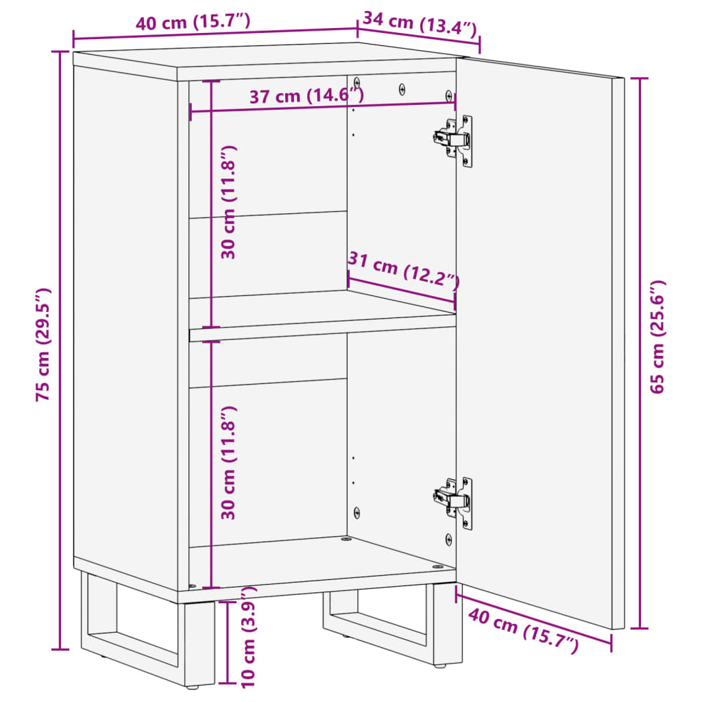 Dressoir 40X34X75 Cm