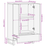 Hoge Kast 60X34X100 Cm