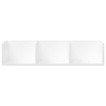 Wandkasten 75X18X16,5 Cm Bewerkt Hout Wit