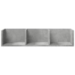 Wandkasten 75X18X16,5 Cm Bewerkt Hout Betongrijs