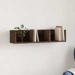 Wandkast 75X18X16,5 Cm Bewerkt Hout Bruin Eikenkleur